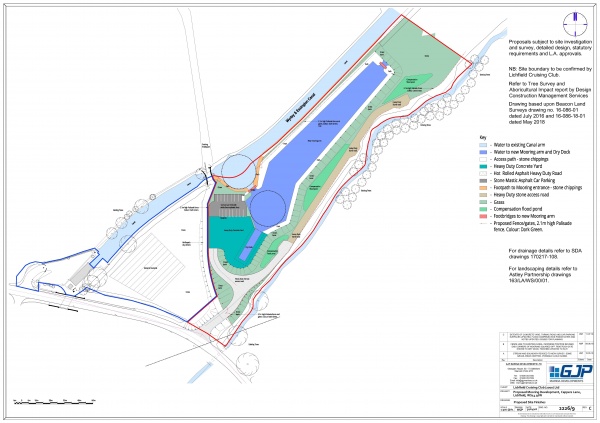 Plan of new mooring basin